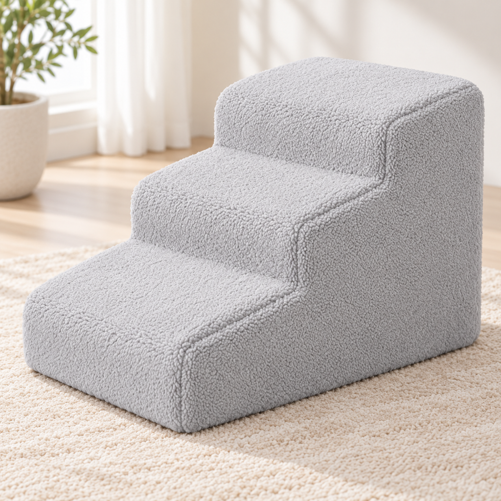 Dog Ramp for Bed with Non-Slip Base | Gentle Access for Senior and Small Pets