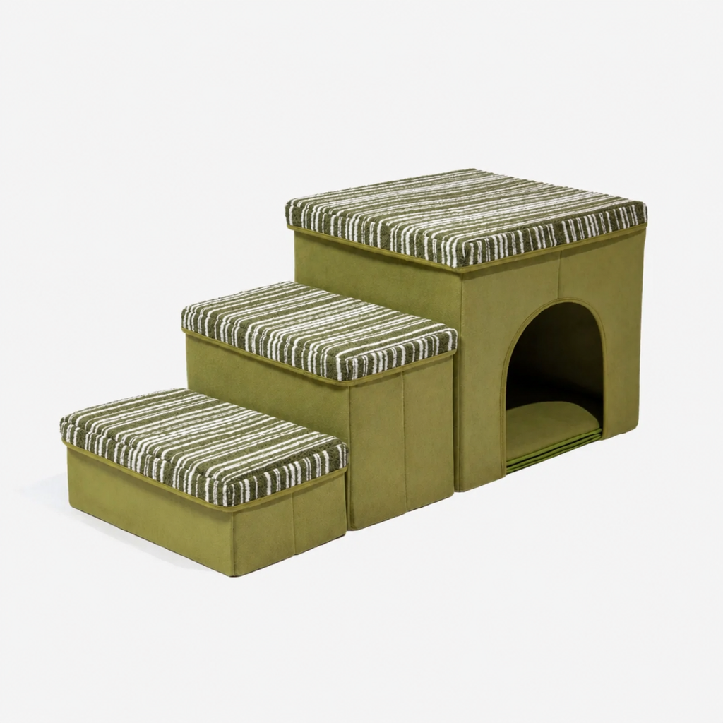 SnugNest | Dog Stairs for Bed with Hidden Storage | Stylish & Durable Accessory for Easy Pet Access