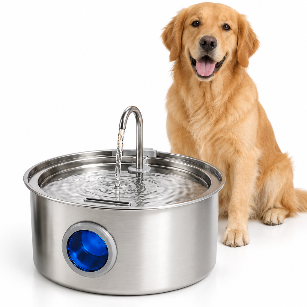 Stainless Steel Dog Water Fountain
