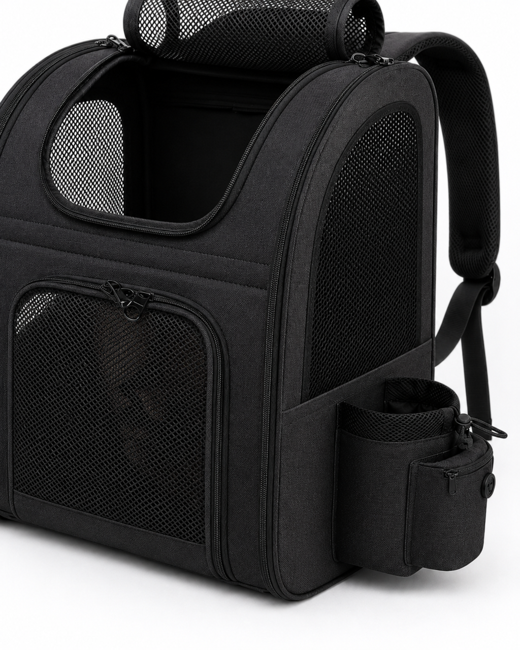 Travel Companion | Large Cat Carrier Bag with Expandable Design | Breathable Panels for Comfortable Travel