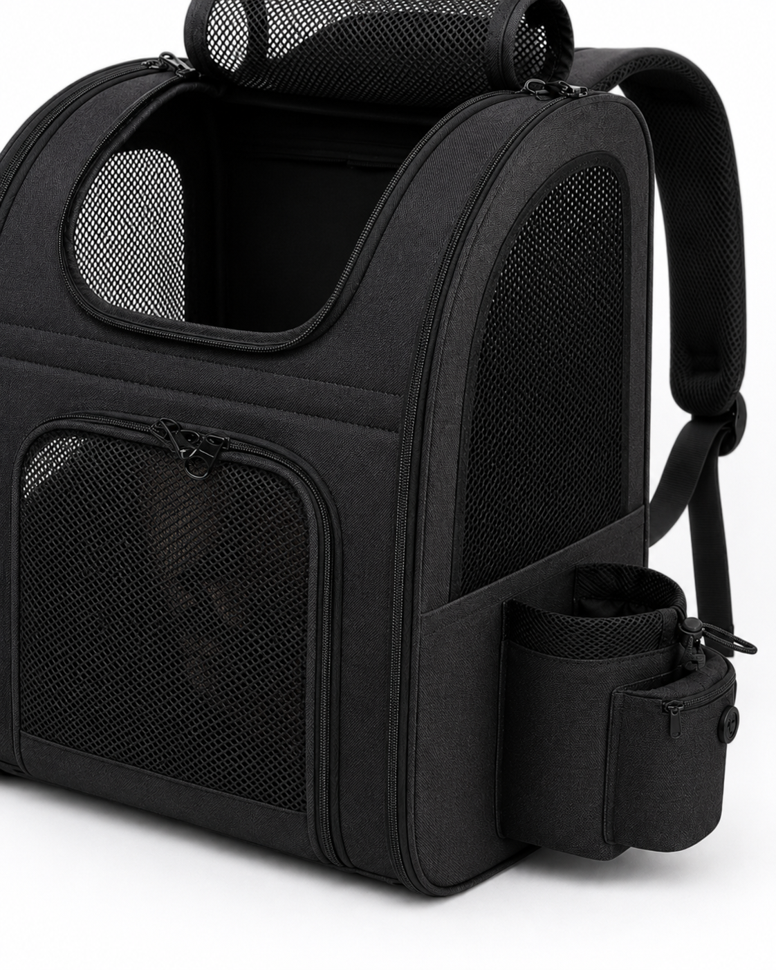 Travel Companion | Large Cat Carrier Bag with Expandable Design | Breathable Panels for Comfortable Travel