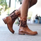 Anita - Stylish Leather Booties