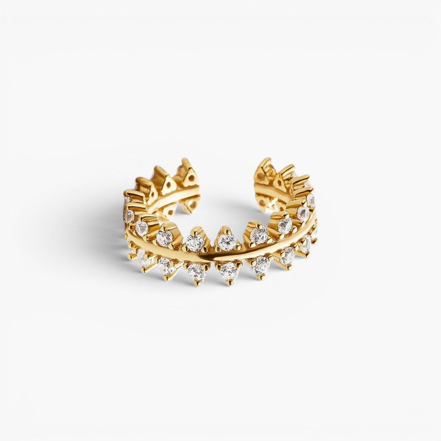 Dainty Pavé Gold Ear Cuff