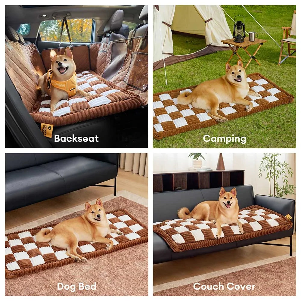 Chenille Comfort Mat for Dog Car Seat Covers – Soft Add-On Travel Pad - view 8
