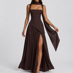 Astrid Draped Maxi Dress