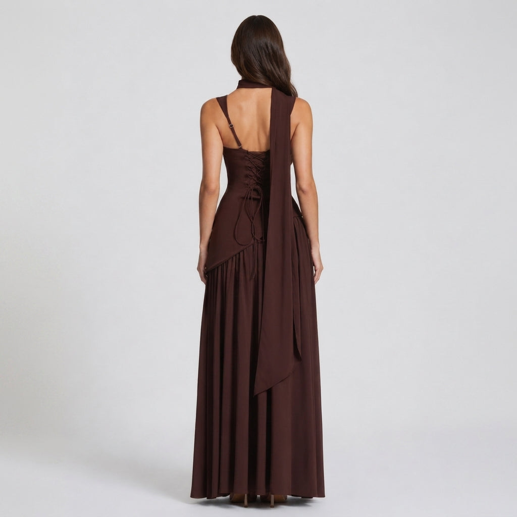 Astrid Draped Maxi Dress