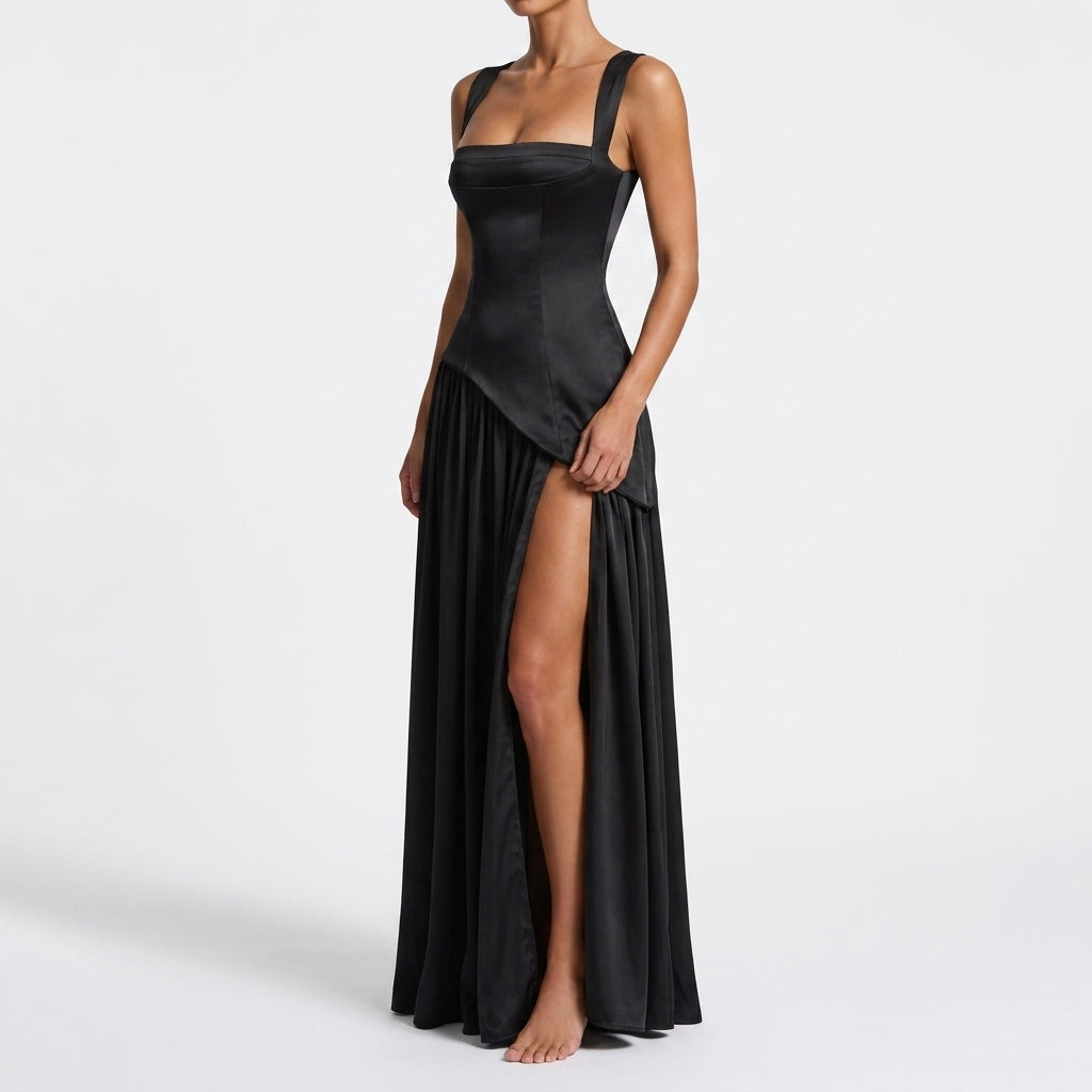Astrid Draped Maxi Dress