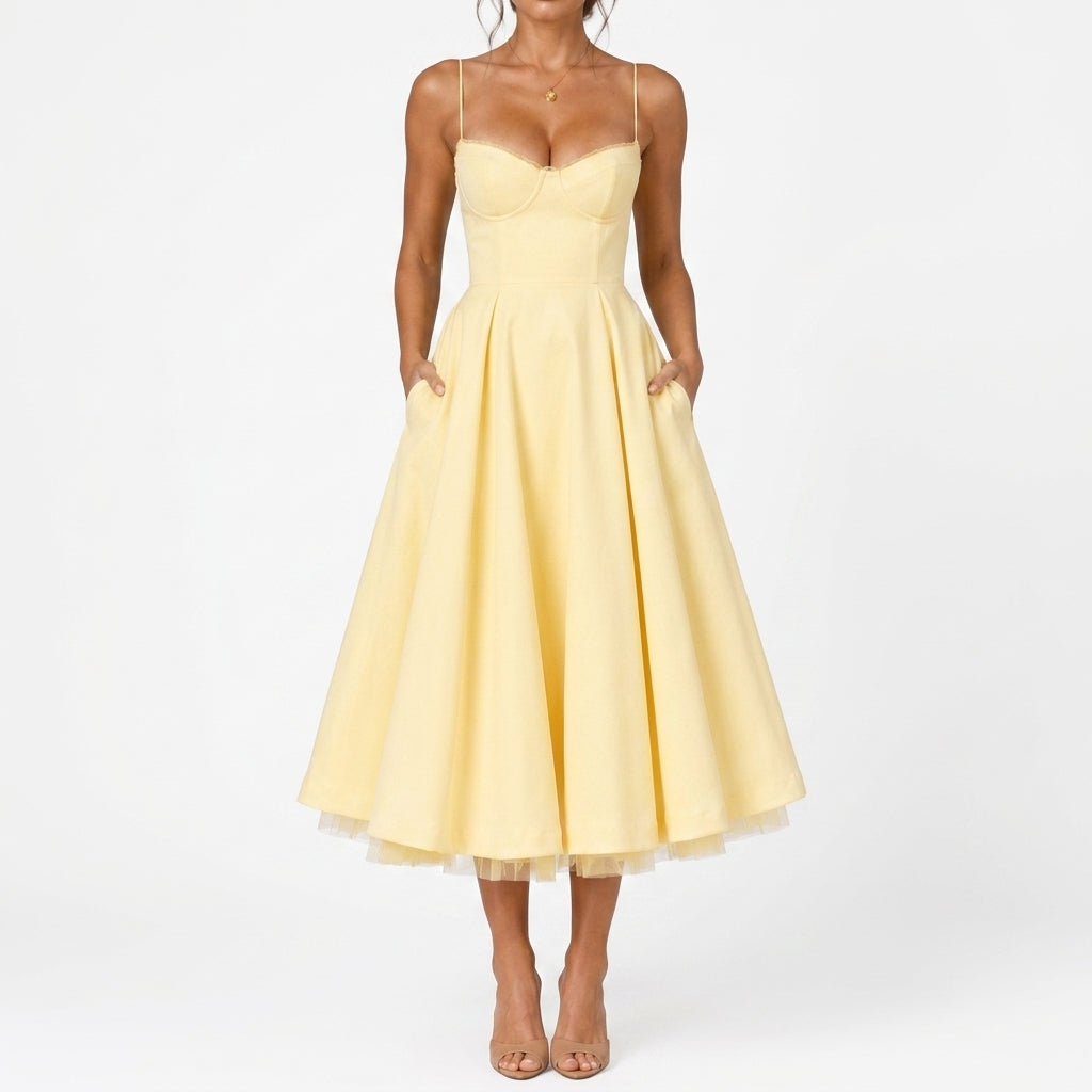 Astrid Corset Midi Dress