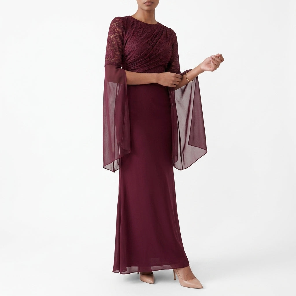 Adrien Lace Maxi Dress