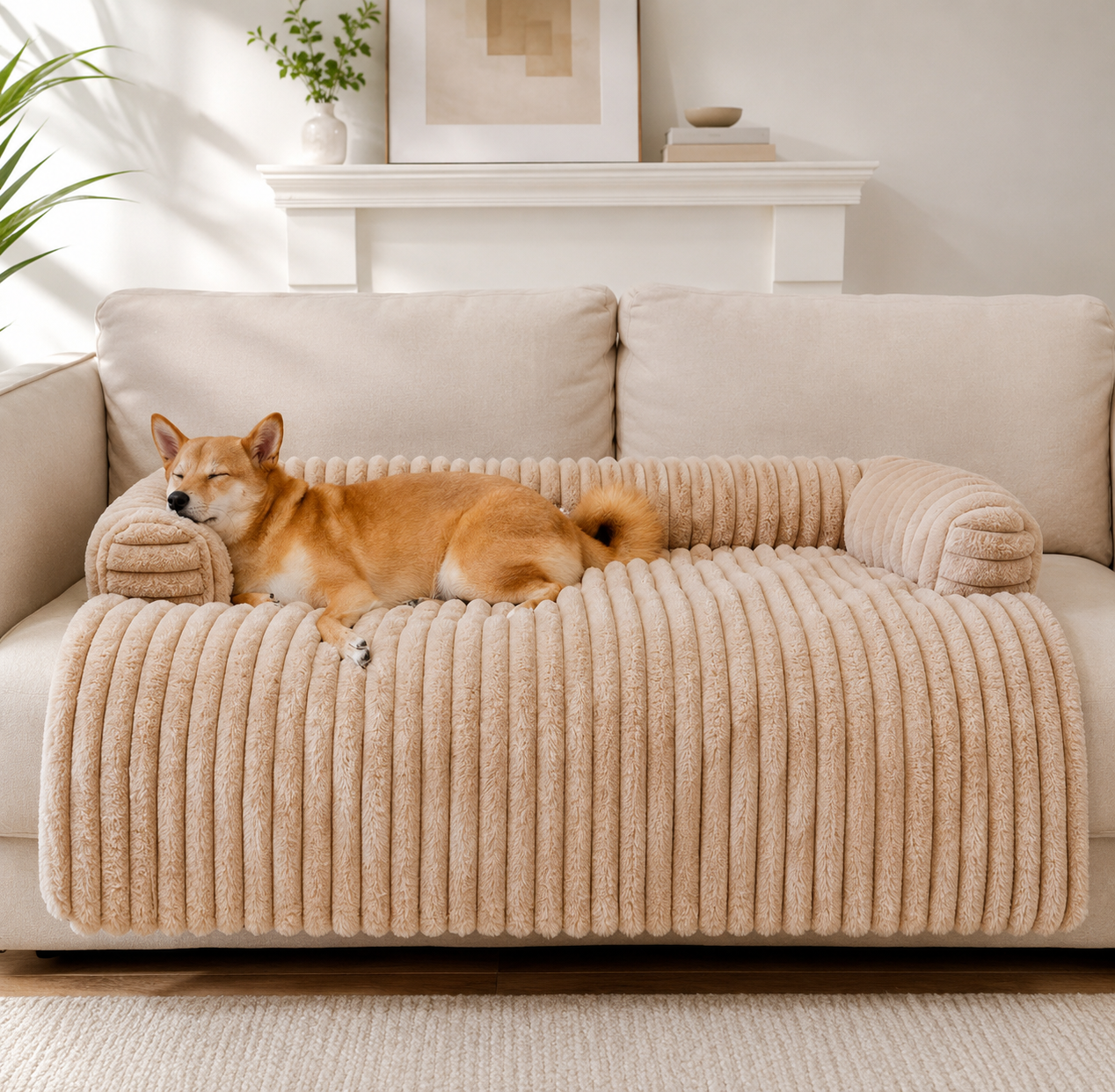 Fluffy Sofa Blanket Bolster Dog Mat Couch Cover