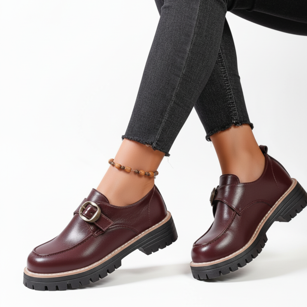 Henrietta Leather Monk Strap Loafers - image 1