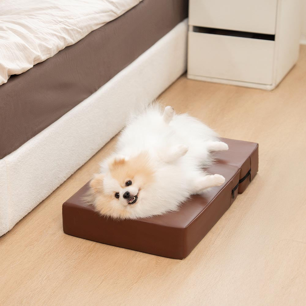 Modular Pet Stairs – Waterproof Faux Leather Steps That Convert to a Bed - view 13