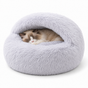 Plush Cat Cave Bed
