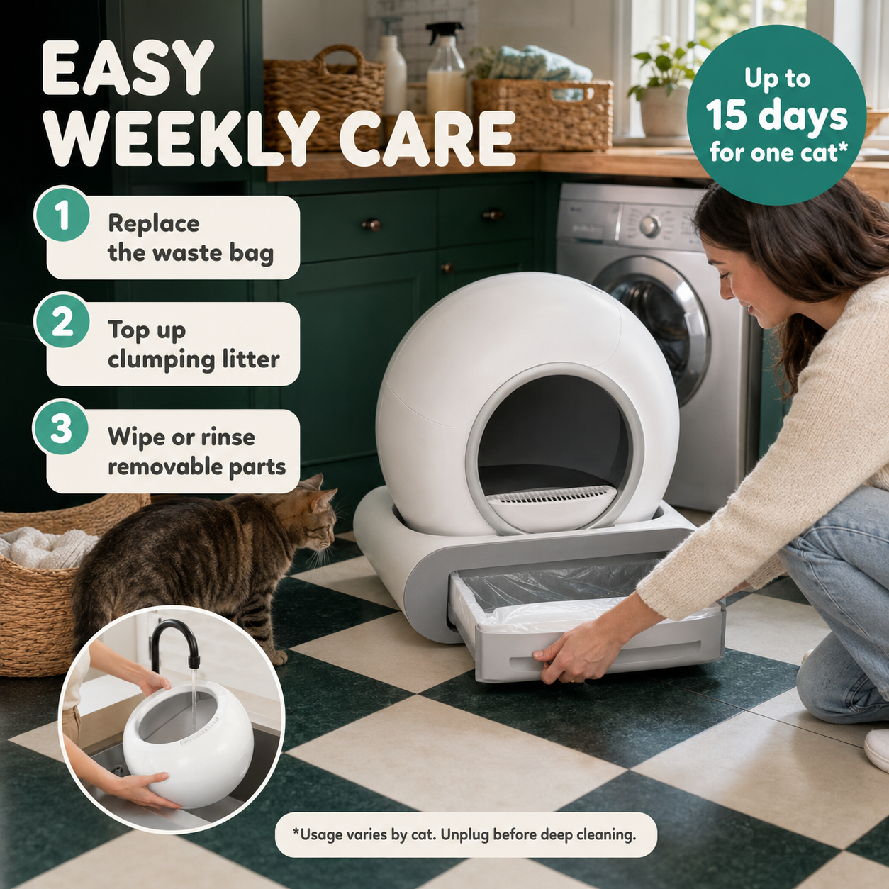 Self Cleaning Litter Box