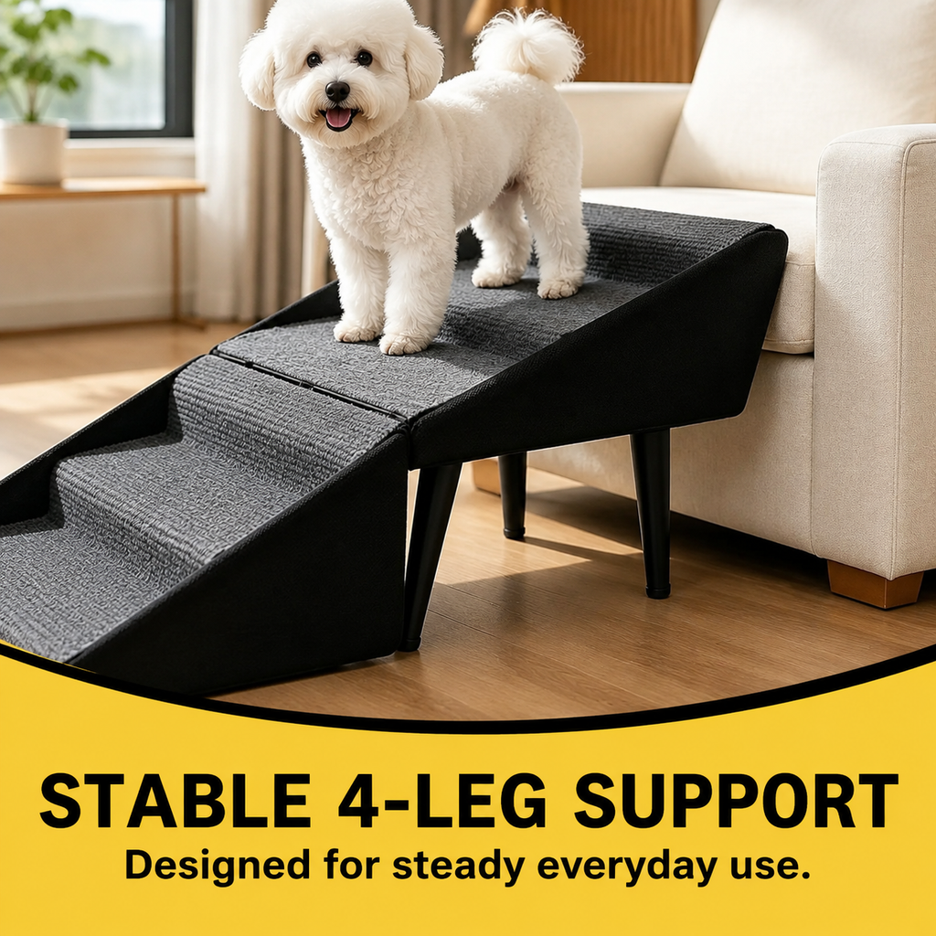 Convertible Pet Ramp & Step Stool for Dogs with Anti-Slip Design | Versatile Accessory for Safe Climbing