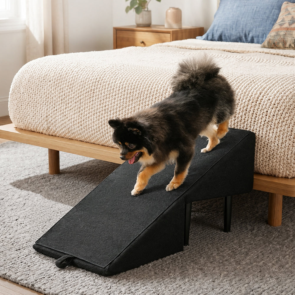2-in-1 Dog Ramp for Couch & Bed – Non-Slip Convertible Pet Step Stool for Small & Senior Dogs