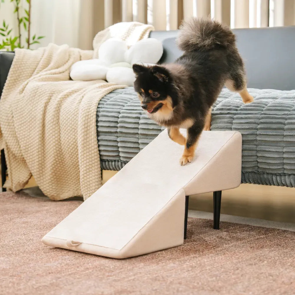 2-in-1 Dog Ramp for Couch & Bed – Non-Slip Convertible Pet Step Stool for Small & Senior Dogs