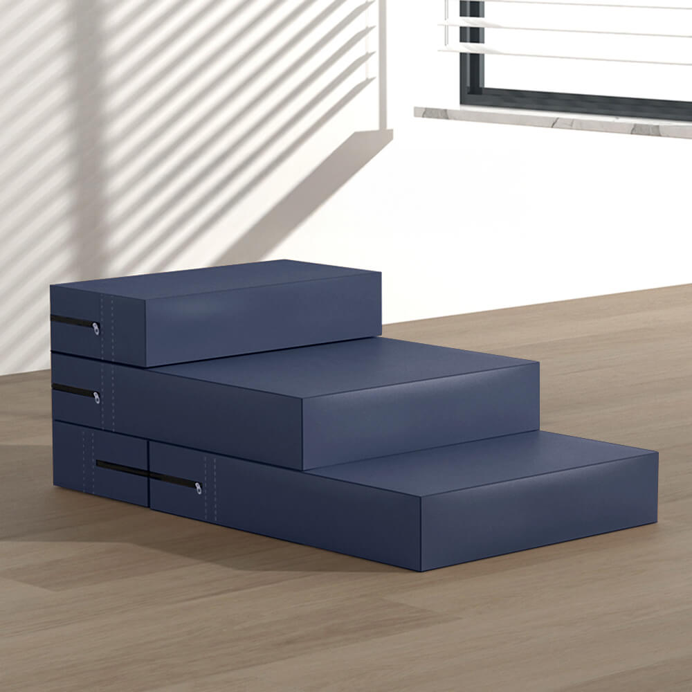 Modular Pet Stairs – Waterproof Faux Leather Steps That Convert to a Bed - view 15