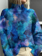 Clementine Patterned Turtleneck Sweater - image 2