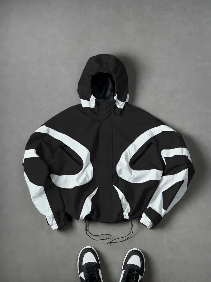 Oswin Hooded Colorblock Windbreaker - image 2