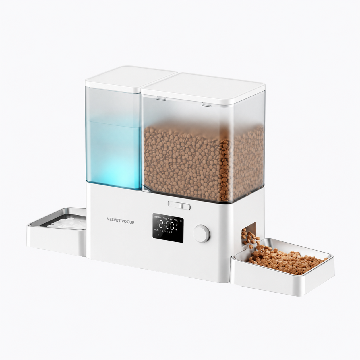 Oneisall 2-in-1 Automatic Cat Feeder and Water Dispenser