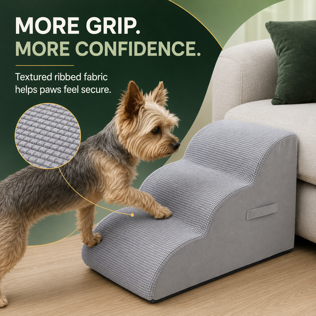 SnugNest | Dog Stairs for Bed with Hidden Storage | Stylish & Durable Accessory for Easy Pet Access