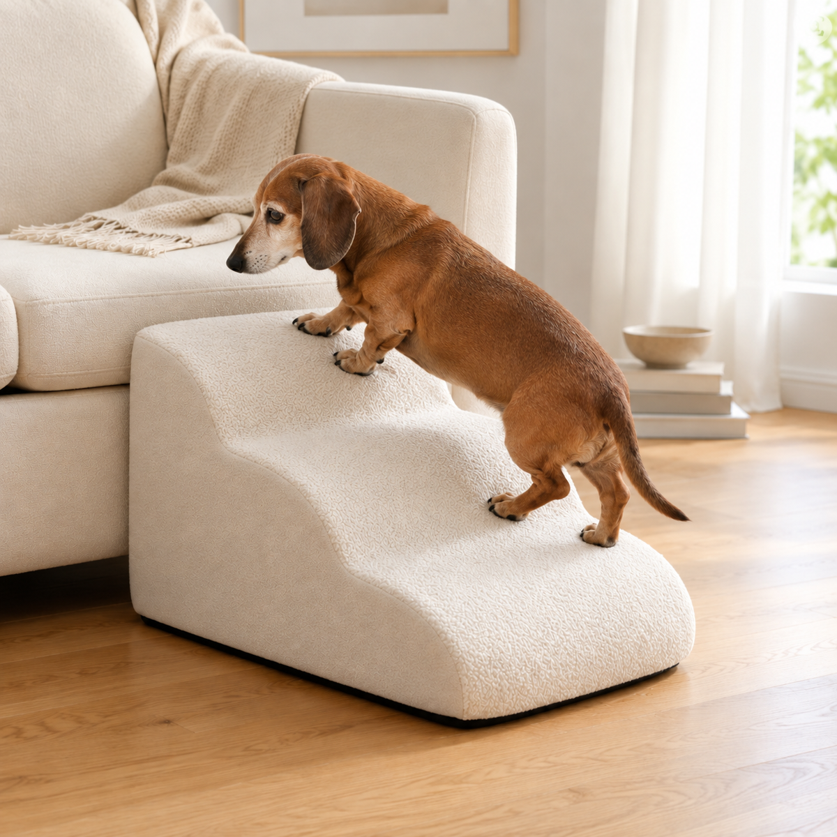 Comfort Steps | Dog Stairs for Bed with Non-Slip Design | Soft Foam for Easy Access