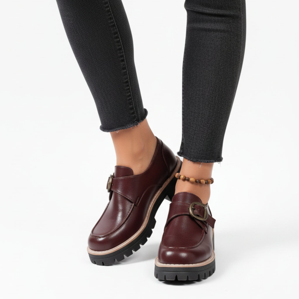 Henrietta Leather Monk Strap Loafers - image 5
