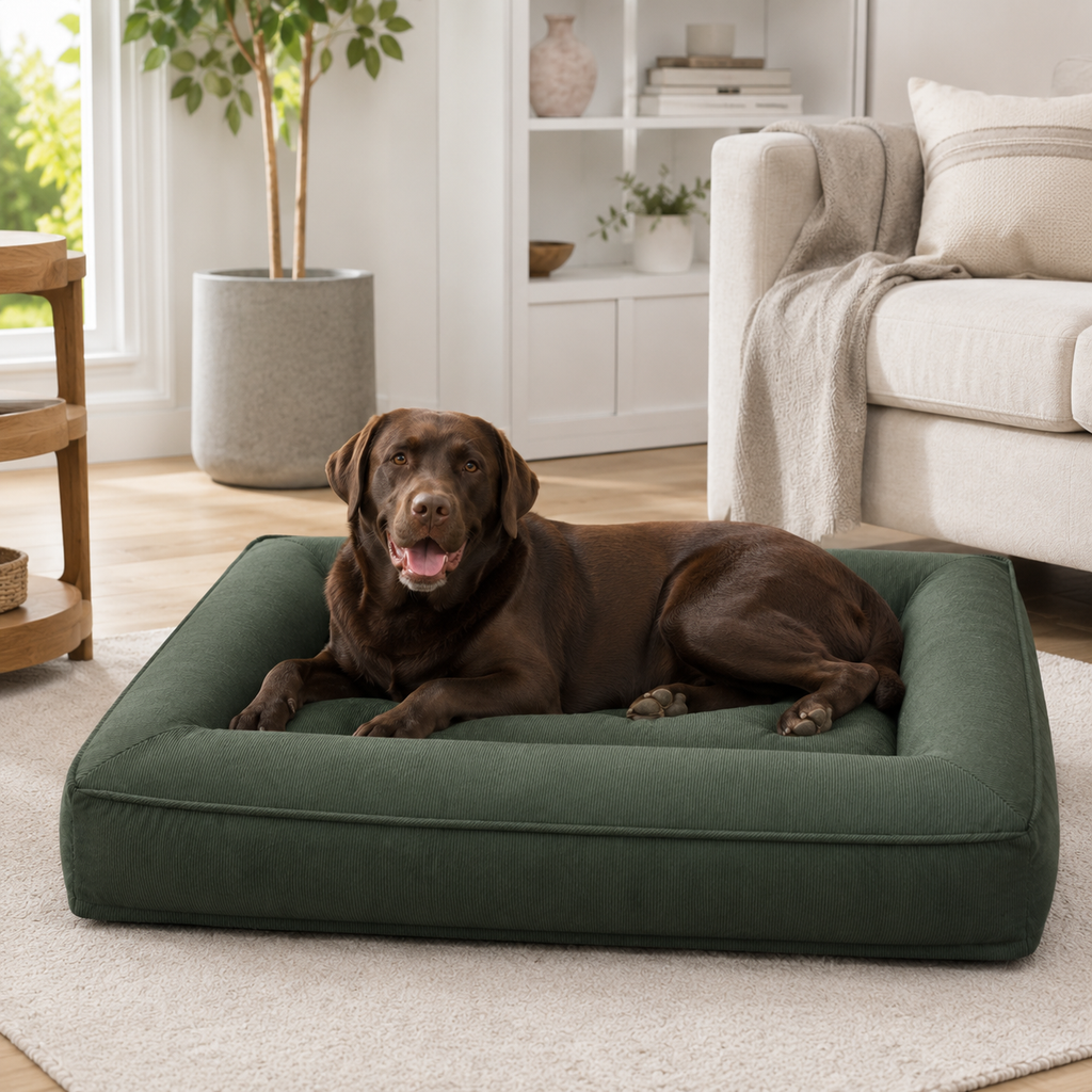 Dog Bed with Waterproof Fabric | Anti-Anxiety Design for Ultimate Comfort