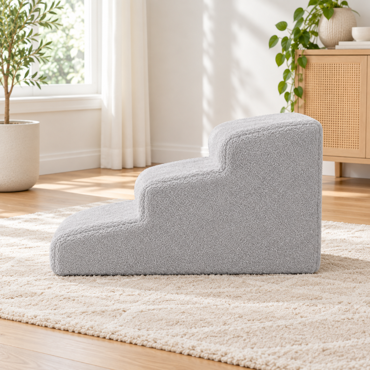 Dog Ramp for Bed with Non-Slip Base | Gentle Access for Senior and Small Pets