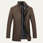 Montague Stand Collar Button Coat - image 4