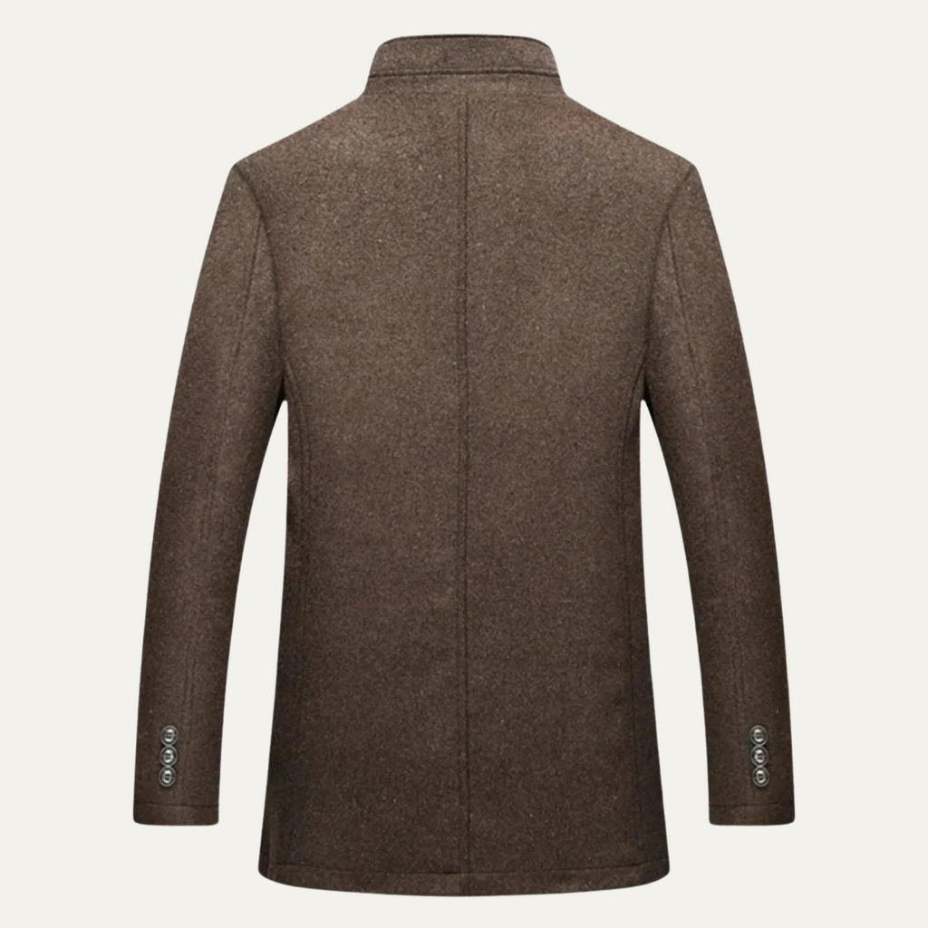 Montague Stand Collar Button Coat - image 5