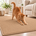 Large Cat Scratching Mat Cat Scratch Pad Floor Scratcher for Indoor Cats
