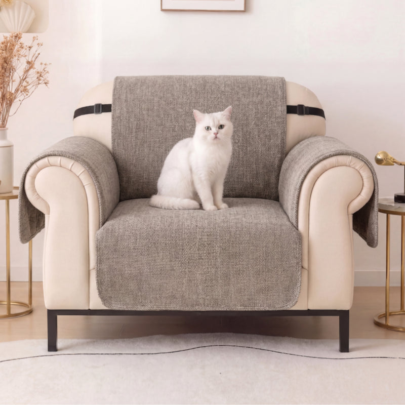 One-Piece Chenille Recliner Cover – Water-Repellent Non-Slip Slipcover - view 8