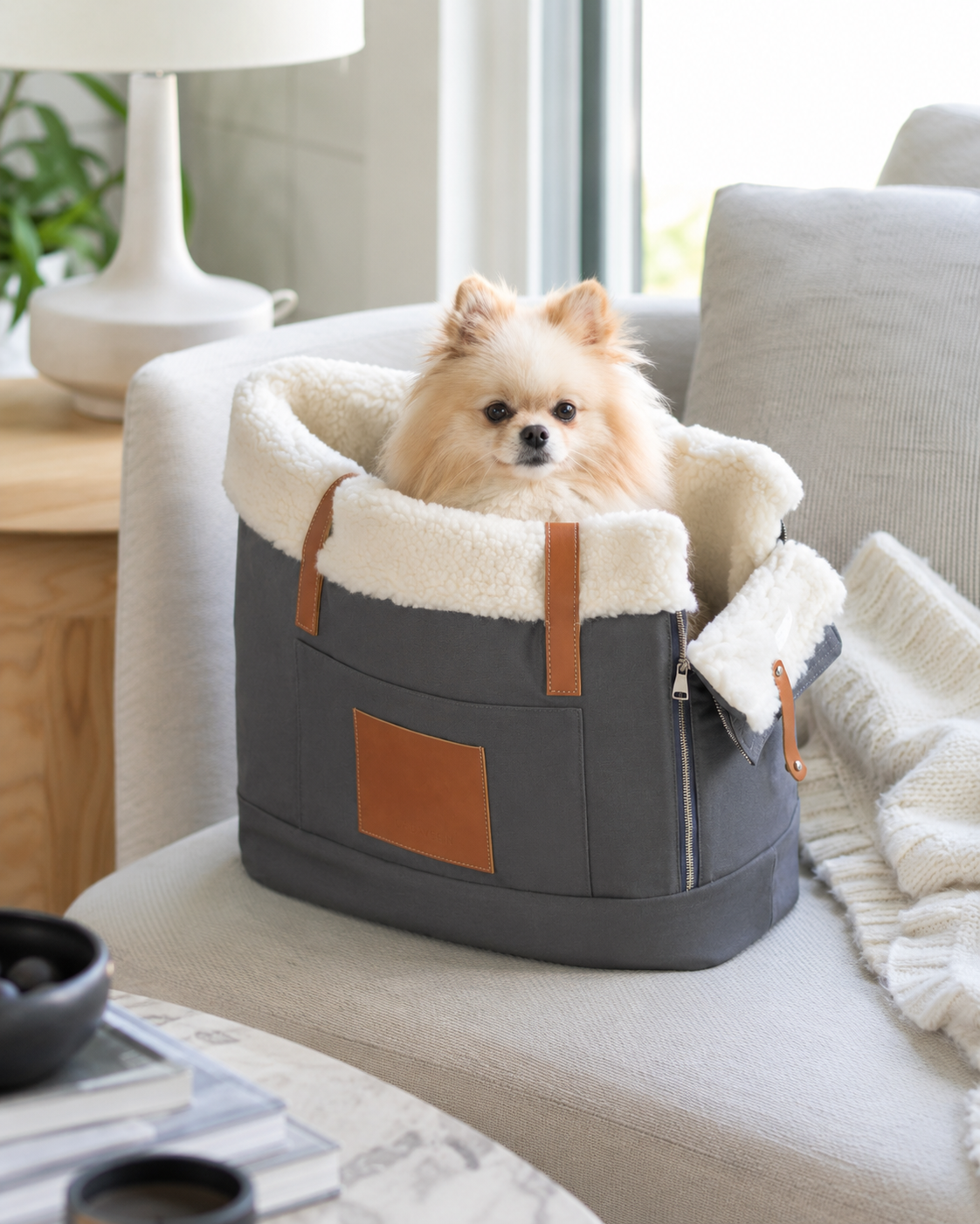 Stylish Dog & Cats Carrier Bag with Removable Lining