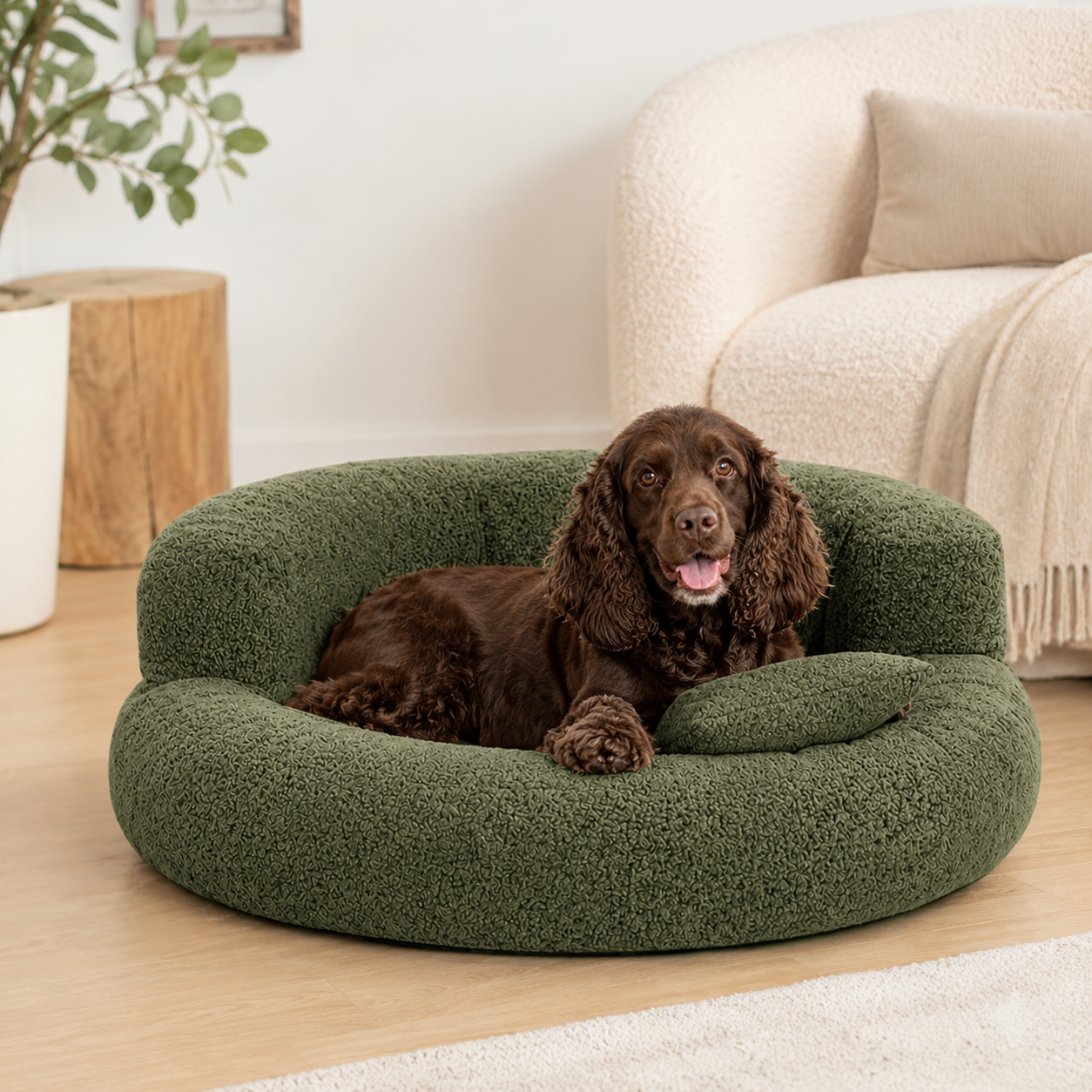 Orthopedic Donut Dog Bed with Pillows