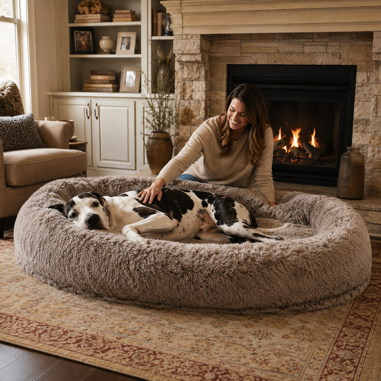 Ultimate Comfort | Large Dog Bed with Waterproof Design | Cozy Space for Deep Sleep