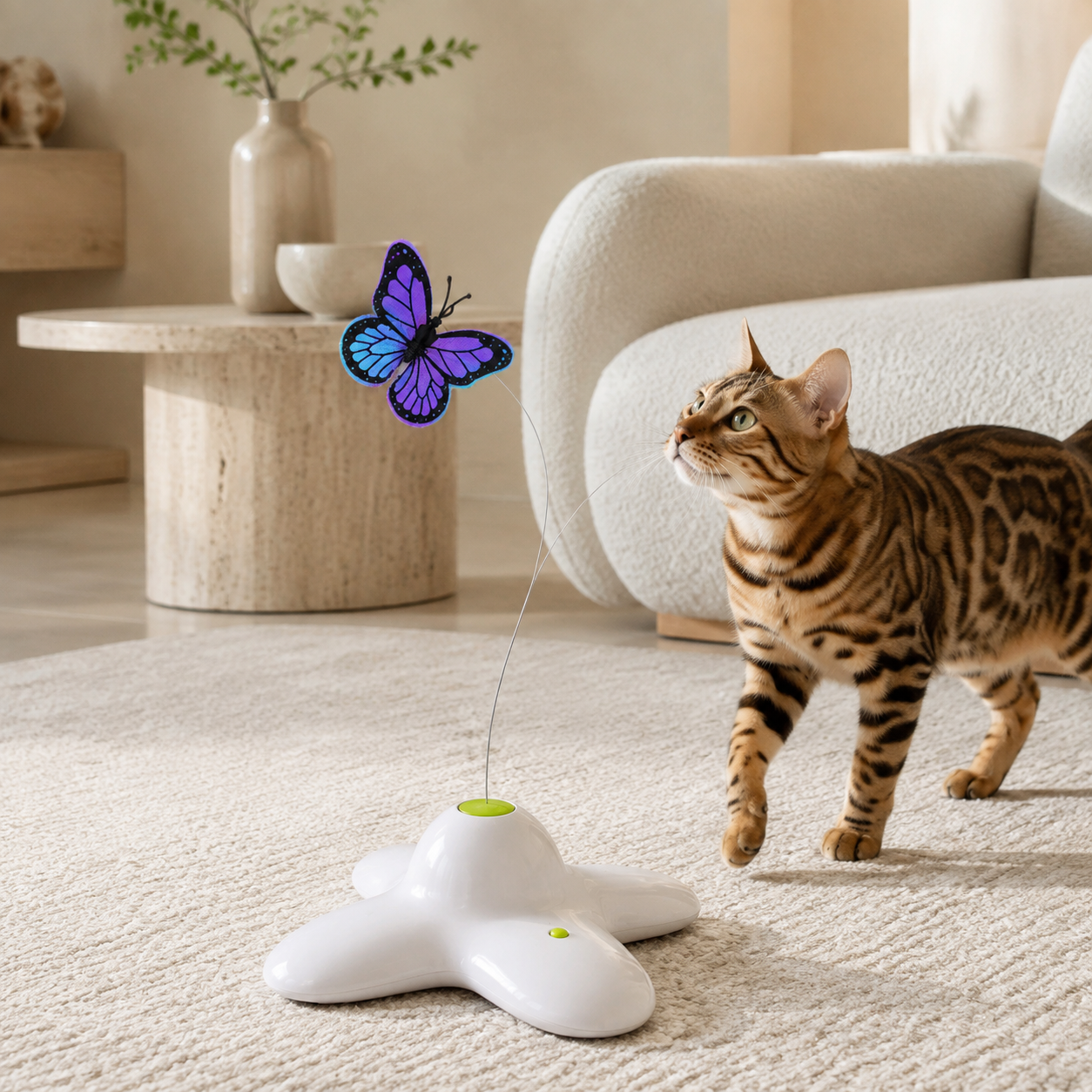 Automaic Butterfly Funny Cat Toy