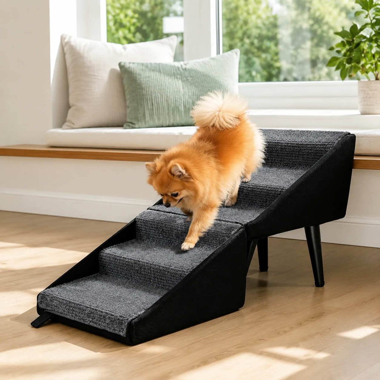 Convertible Pet Ramp & Step Stool for Dogs with Anti-Slip Design | Versatile Accessory for Safe Climbing