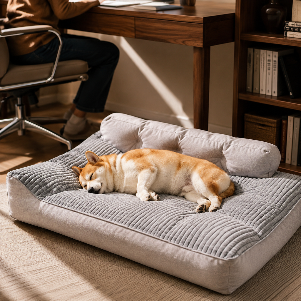 Comfort Haven | Large Orthopedic Dog Bed with Thickened Support | Cozy Design for Ultimate Comfort