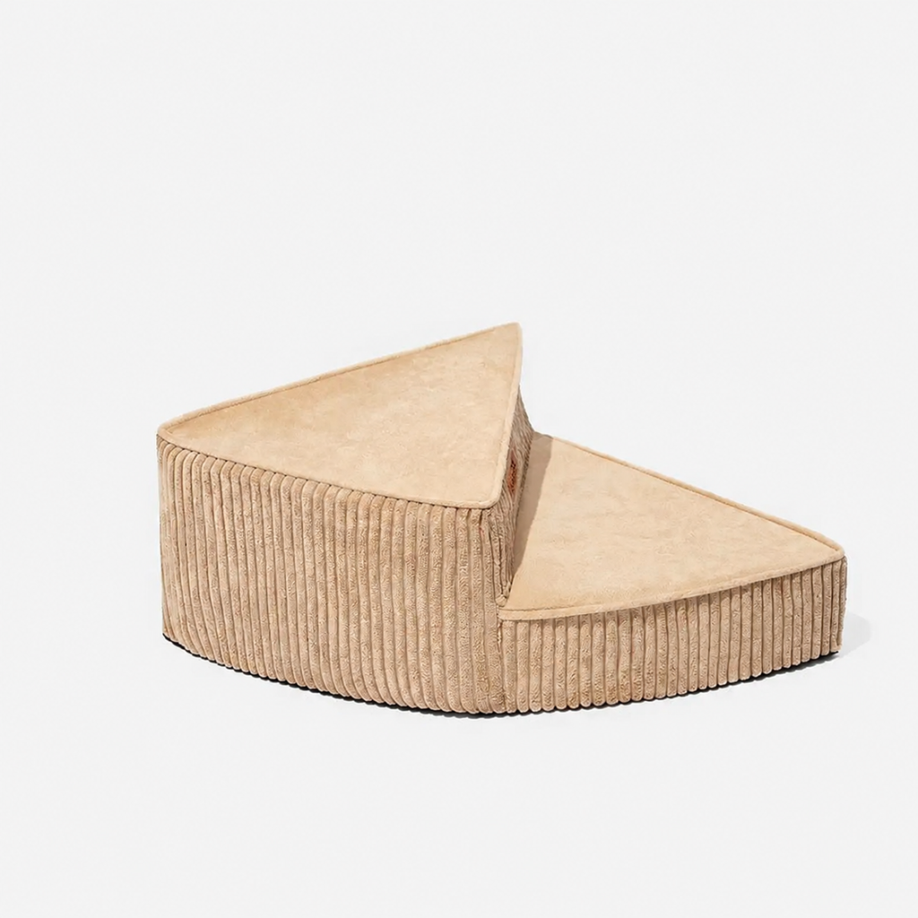 Spiral Dog Stairs for Bed – Corduroy Corner Steps That Hug the Furniture