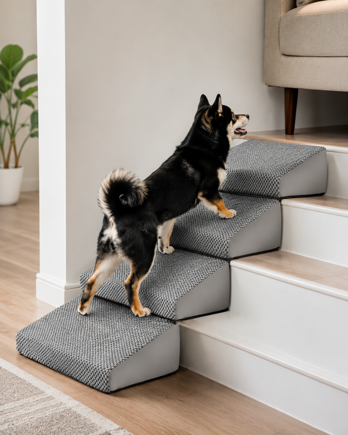 Comfort Paws | Dog Ramp for Bed with Non-Slip Design | Safe Climbing Aid for Small and Senior Pets