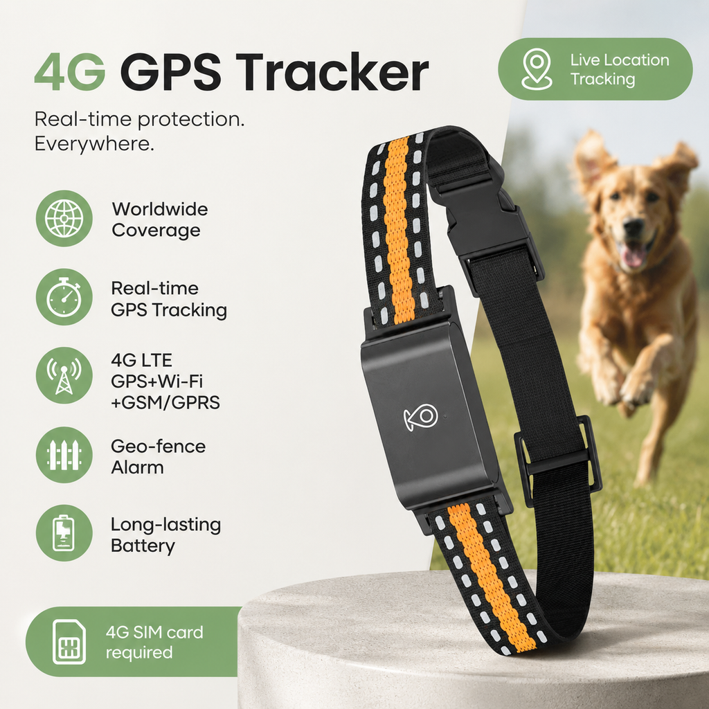 4G GPS Tracker for Pets  Waterproof