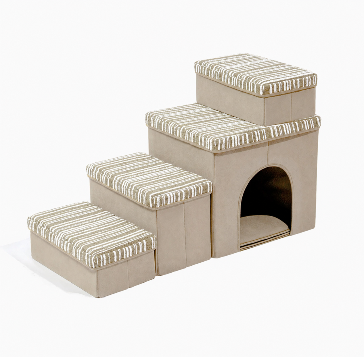 SnugNest | Dog Stairs for Bed with Hidden Storage | Stylish & Durable Accessory for Easy Pet Access