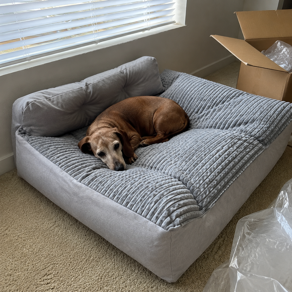 Comfort Haven | Large Orthopedic Dog Bed with Thickened Support | Cozy Design for Ultimate Comfort