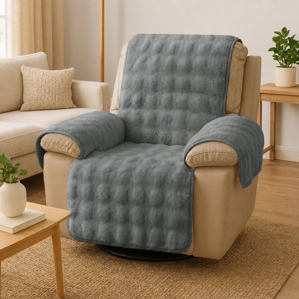 Water-Resistant Couch Cover for Dogs – Non-Slip Plush Sofa Protector