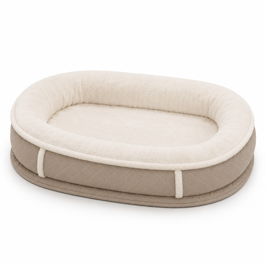 Orthopedic Dog Bed | Plush Faux Leather with Removable Cover | Cozy Retreat for Joint Support
