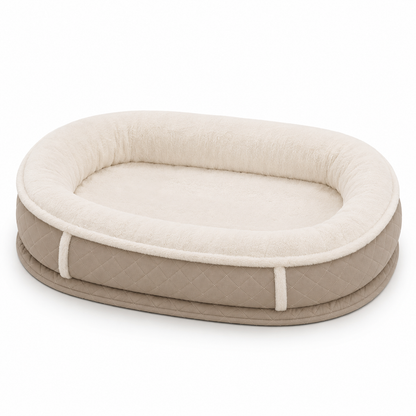 Orthopedic Dog Bed | Plush Faux Leather with Removable Cover | Cozy Retreat for Joint Support