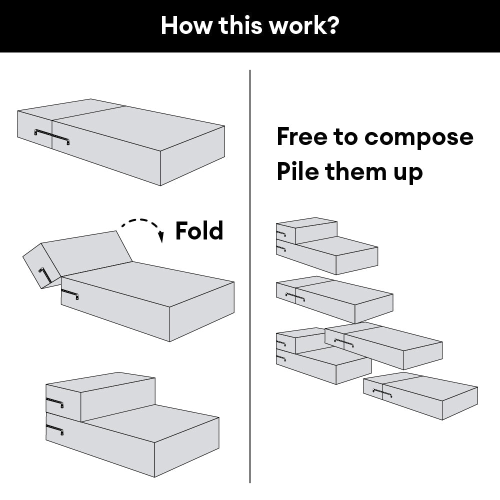 Modular Pet Stairs – Waterproof Faux Leather Steps That Convert to a Bed - view 7