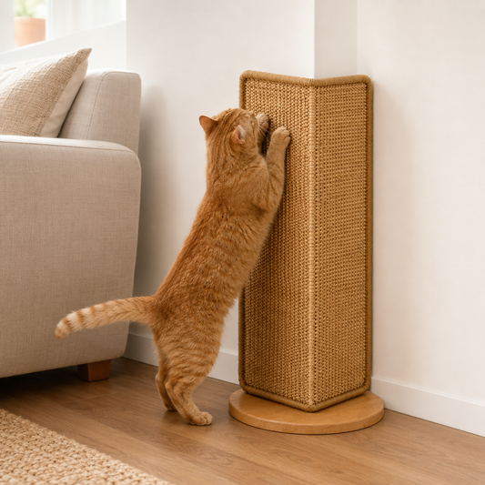 Durable Sisal Cat Scratching Board with Stable Design | Space-Saving Solution for Sofa and Wall Protection